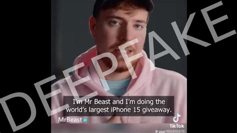 mrdeep fake|MrBeast and BBC stars used in deepfake scam videos